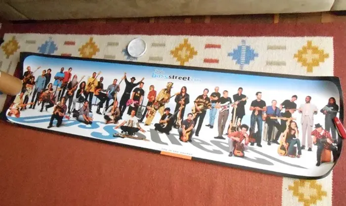 poster fender bass street 2001 novo no tubo