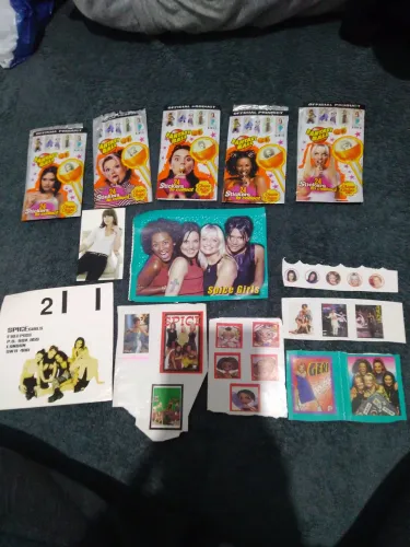 Coleção Spice Girls - figurinhas do pirulito