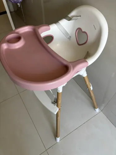 Cadeira de Alimentação ajustável premium rosa