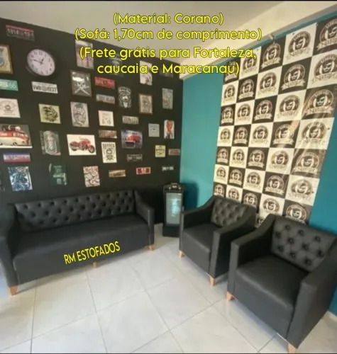 Kits sofá de espera captonê a pronta entrega ( temos em duas cores)