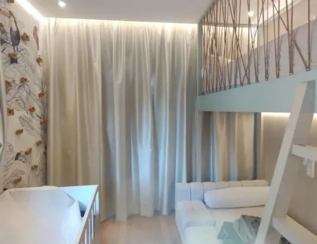 Cortina design cetim blackout 100% trilho