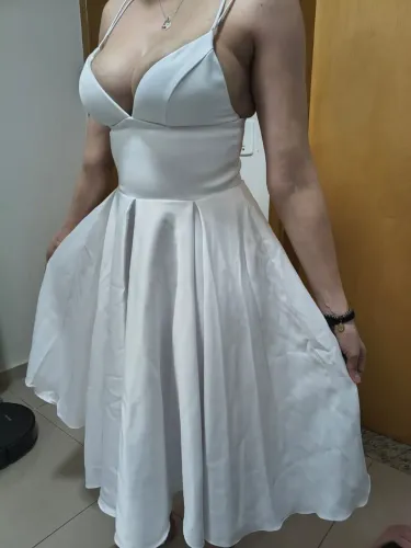 Vestido Midi de alta costura