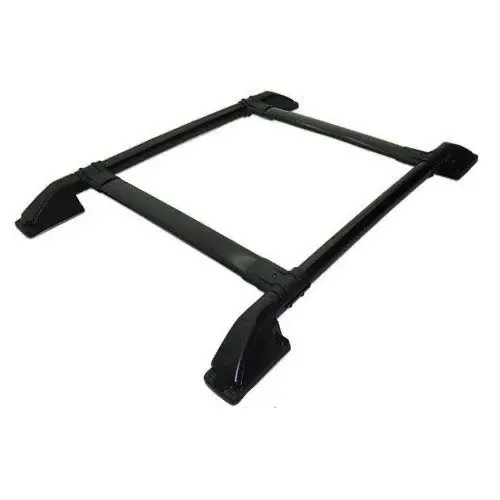 Bagageiro Universal Preto Teto Curvo Curto Preto 