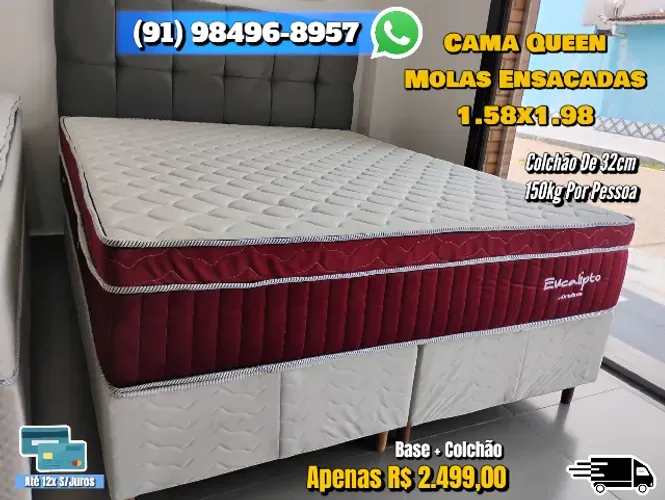 CAMA QUEEN MOLAS ENSACADAS