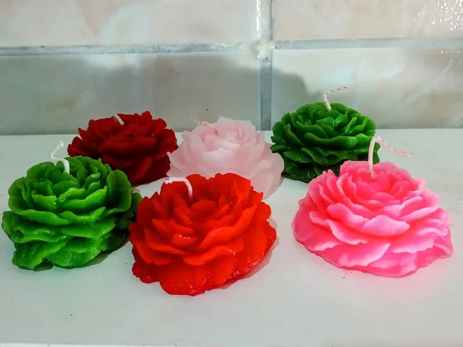 Velas aromáticas Rosa Peônia. 