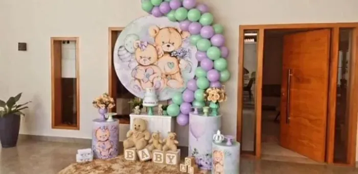 Aluguel Decoração de Festa Ursinho - Tema Ursinhos