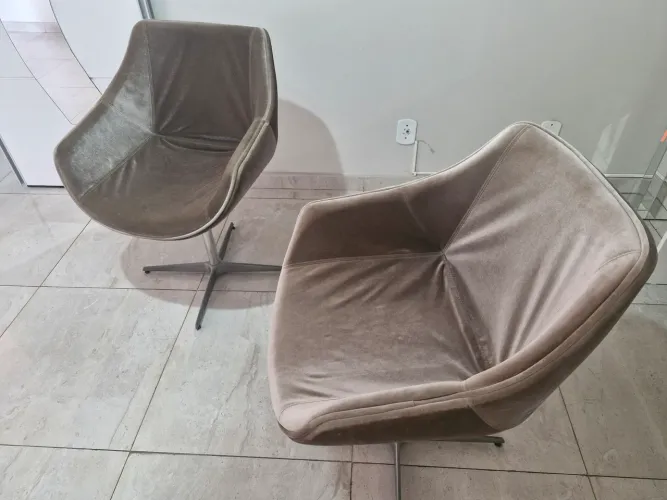 Poltronas giratórias para sala