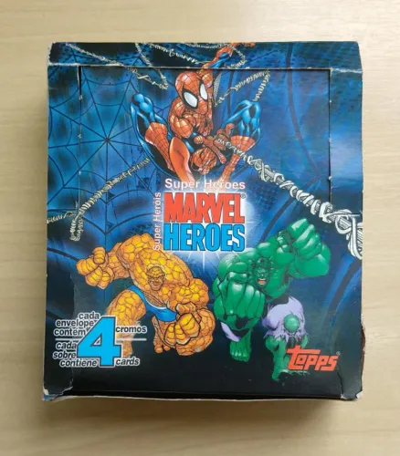 115 Cards Marvel Heroes Topps 2001 + 6 Cards Brinde Veja
