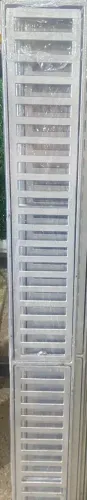 Grelha Aluminio C/Caixilio 10CM x 1,00MT 
