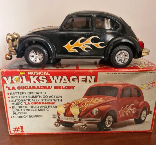 Brinquedo Fusca Volkswagen Musical La Cucaracha anos 80.