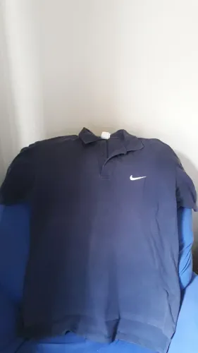Camisa Polo Nike Azul Marinho Original tamanho G, estilo Vintage/Retrô