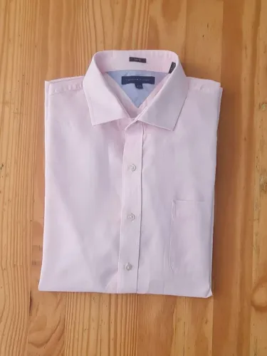 Camisa Tommy Hilfiger Rosa Slim Fit - Tamanho GG