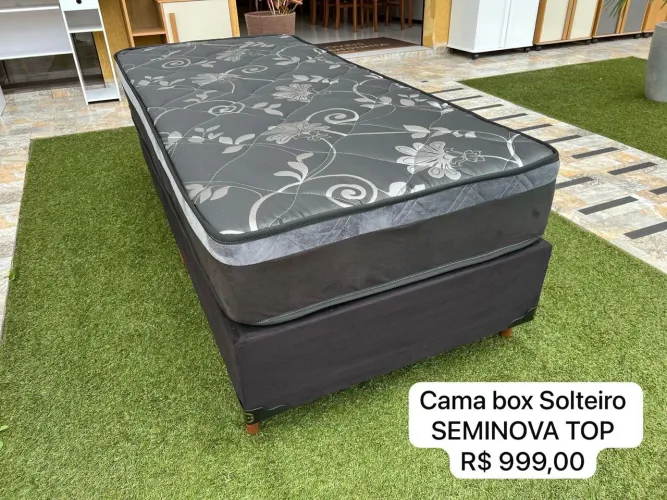 Cama Box Solteiro Seminova Top