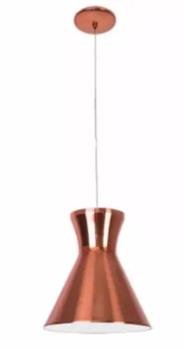 Luminaria Pendente Cobre Polido