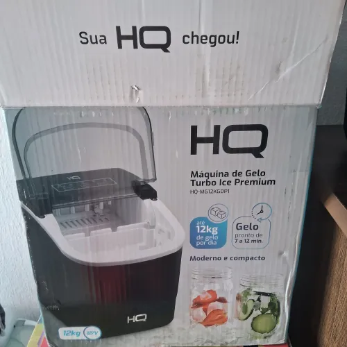 Maquina de gelo 12kg HQ Turbo Ice Premium