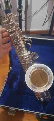 Saxofone alto amati kraslice aas32 prata big bell