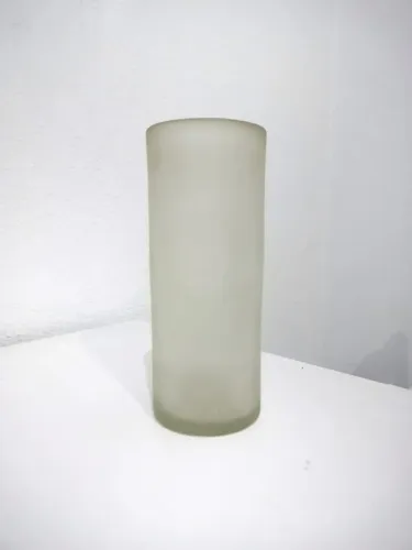 Vaso de cristal cilindrico