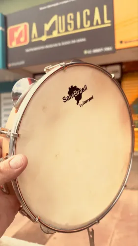 Pandeiro de 10P Pele de couro