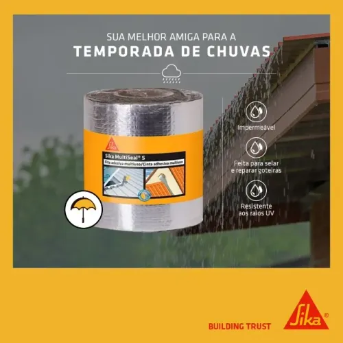 Fita Autoadesiva Sika Multiseal S - Sika - Entrega rápida e parcelamento em até 10x