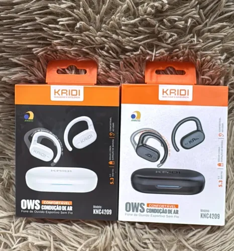 Fones de Ouvido Esportivos Sem Fio KNC4209 - Confortáveis e com Som de Alta Qualidade
