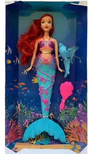 Boneca Sereia Ariel Que Canta Com Acessórios