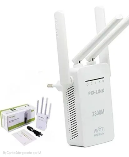 Repetidor de Sinal Wi-Fi Pix-Link 2800M - Alcance Ampliado