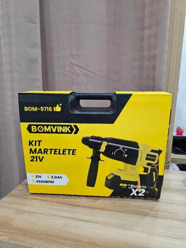 Martelete Bomvink 21V - Kit Completo!
