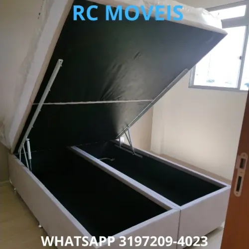 Cama Box Baú Super King 1.93x2.03 - Sofisticação e Espaço de Alto Padrão