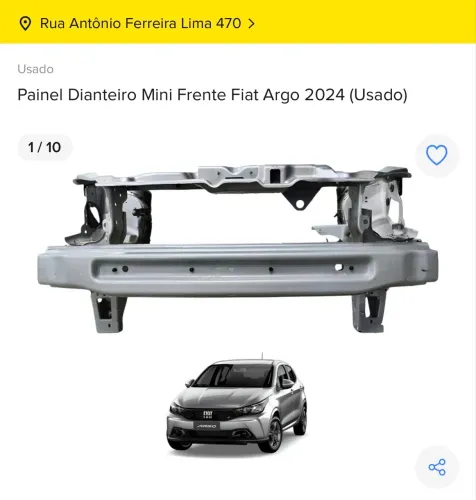 MINI FRENTE FIAT ARGO 2018 2019 2020 2021 2022 2023 2024