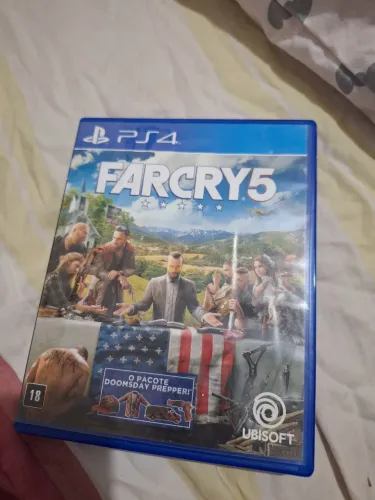Far Cry 5 midia física ps4 usado, disco perfeito estado