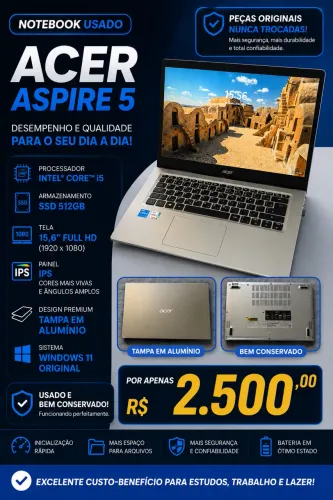 Notebook acer aspire 5