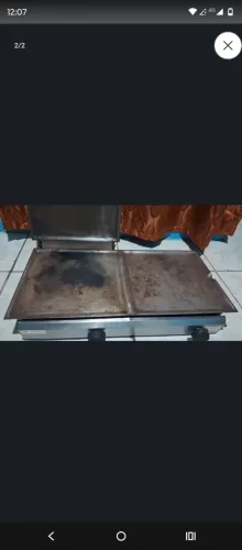 Vem garantir essa linda chapa de hambúrguer a gás R$ 280
