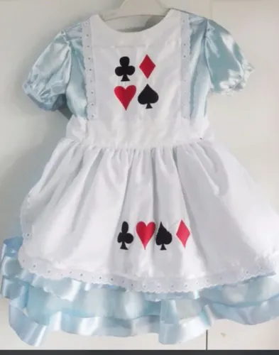 Vestido Alice no País das Maravilhas 6/7 anos