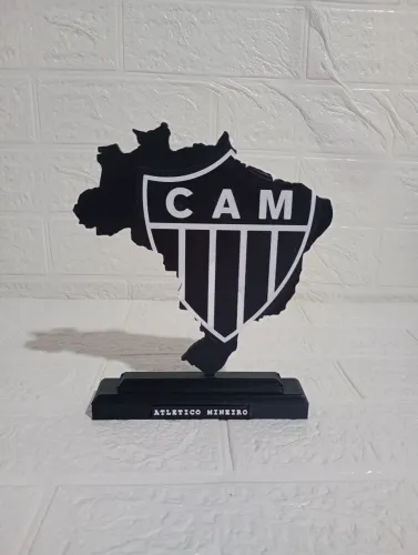 Placa 3d do Atlético mineiro