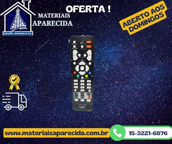 Controle Remoto para Aparelho Net Digital LE-7210