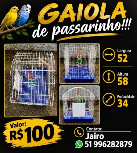 GAIOLA DE PASSARINHO