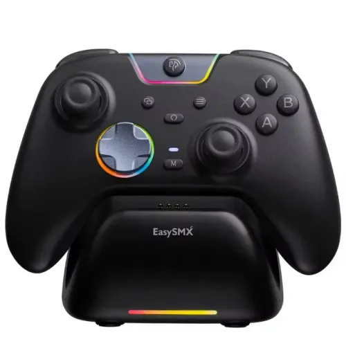 Controle EasySMX X05 PRO para PC Sem Fio com Hall Effect + Dock de Carregamento - NOVO