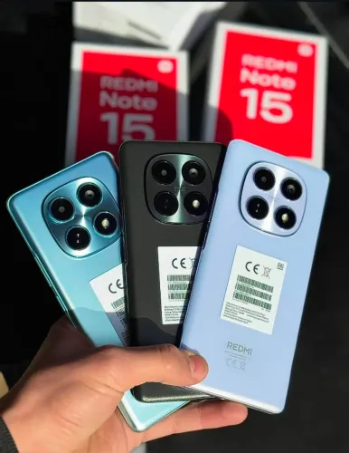 Redmi Note 15, 256/8GB, cores: preta, azul, verde e roxo, bateria de 6.000 mAh, LACRADO.