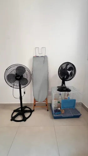 Ventiladores e gaiola