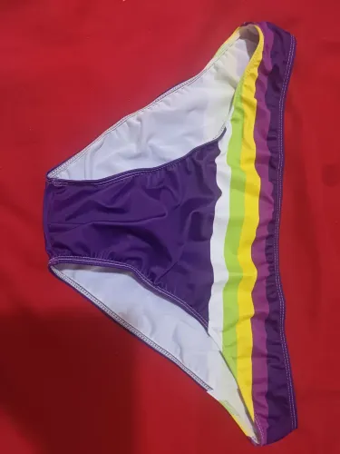 SUNGA SLIP ROXA LISTRADA TAMANHO 3XL IMPORTADA DA CHINA 