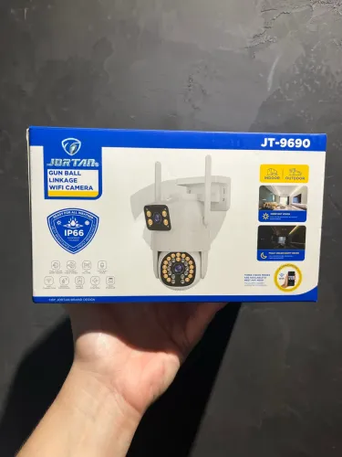 Câmera de Segurança Wi-Fi Jortan JT-9690 Full Color IP66 1080P