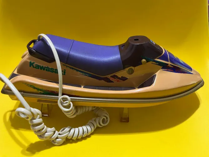 Vintage Telemania Jet Sky Kawasaki - telefone retrô