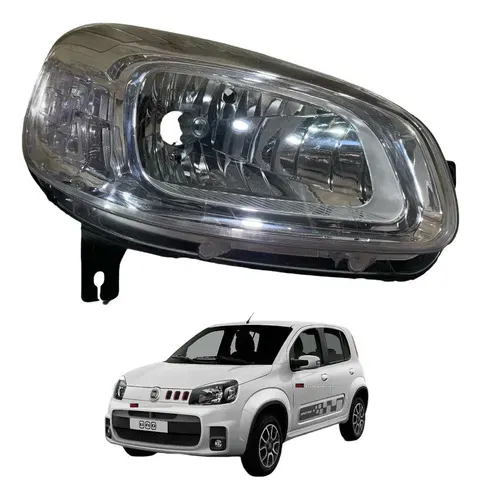 Farol Esquerdo Foco Simples Fiat Uno 2015 2016 2017 A 20120 Direito/passageiro