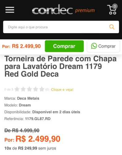 Torneira Deca Gold