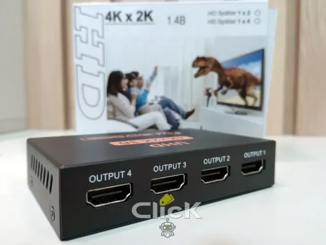 Splitter Hdmi 4 Saídas 1 Entrada Tv Monitor Full Hd 1080p