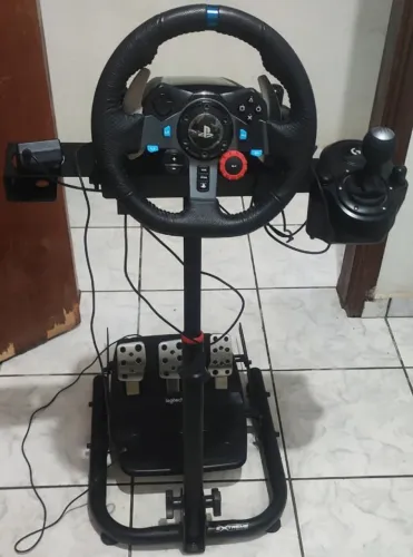 Volante Logitech G29 + Câmbio Original Logitech + Suporte Completo