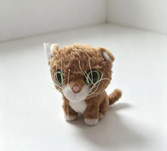 Gatinho marrom de pelúcia da coleção McDonald's, 2005 novo