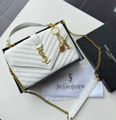 Bolsa Saint Laurent de Mão ou Transversal Branca