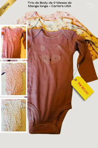 Kit body Carters novo menina