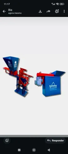 Máquina de tijolo ecológico e triturador